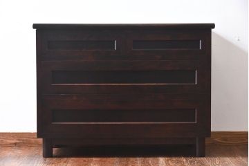 中古美品　松本民芸家具　シックな雰囲気漂うサイドボード(キャビネット、チェスト)