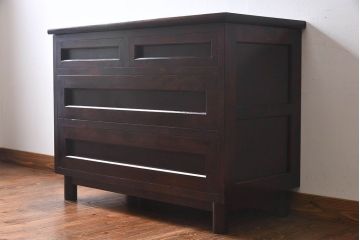 中古美品　松本民芸家具　シックな雰囲気漂うサイドボード(キャビネット、チェスト)