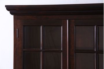 ビンテージ　松本民芸家具　シックな雰囲気漂うA型食器棚(収納棚、戸棚、カップボード)(定価約43万円)