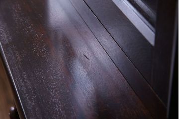 ビンテージ　松本民芸家具　シックな雰囲気漂うA型食器棚(収納棚、戸棚、カップボード)(定価約43万円)