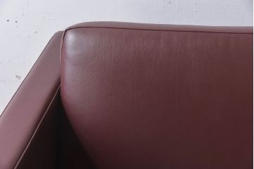 中古 KNOLL(ノール)社 本革1人掛けソファ(ラウンジソファ)(定価約85万円)(2)