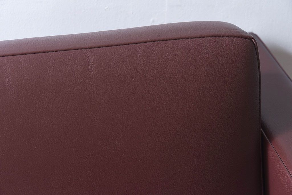 中古 KNOLL(ノール)社 本革1人掛けソファ(ラウンジソファ)(定価約85万円)(2)