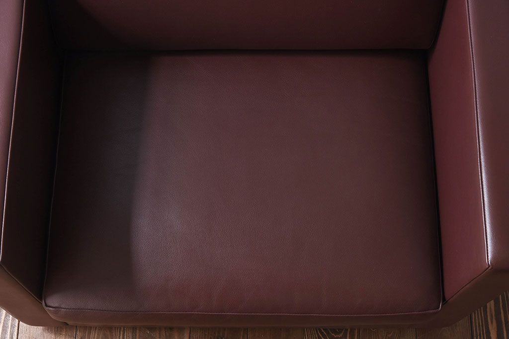 中古 KNOLL(ノール)社 本革1人掛けソファ(ラウンジソファ)(定価約85万円)(2)