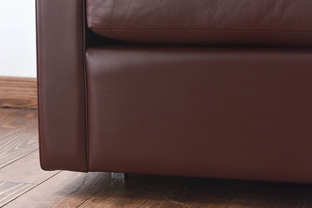 中古 KNOLL(ノール)社 本革1人掛けソファ(ラウンジソファ)(定価約85万円)(2)