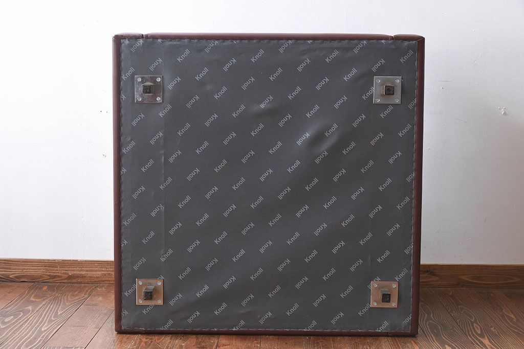 中古 KNOLL(ノール)社 本革1人掛けソファ(ラウンジソファ)(定価約85万円)(2)