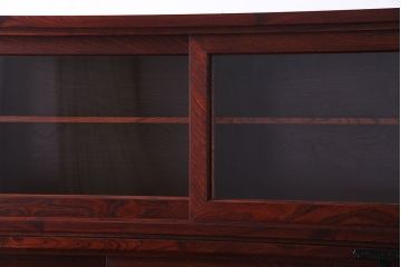 【T様ご成約】中古　岩谷堂箪笥　赤みがかった木肌が存在感を放つ大型2段重ね収納棚(キャビネット)(定価約54万円)