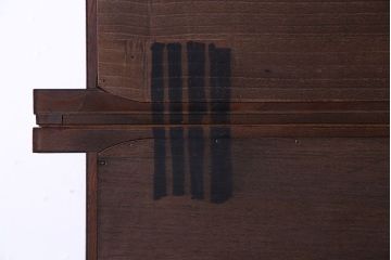 【T様ご成約】中古　岩谷堂箪笥　赤みがかった木肌が存在感を放つ大型2段重ね収納棚(キャビネット)(定価約54万円)