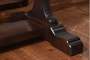 アンティーク雑貨　中古　北海道民芸家具　深みのある色合いが魅力的なシンプルなデザインの鏡(ミラー)