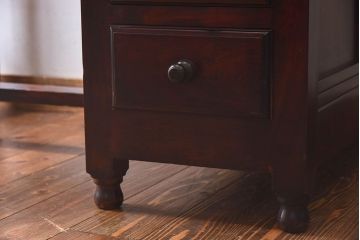 中古美品　九州民芸家具　上品な雰囲気漂う片袖机(勉強机、在宅ワーク、在宅用デスク)(定価約28万円)