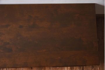 中古　九州民芸家具　直線的なデザインが魅力的な文机(座卓、センターテーブル)