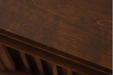 中古　九州民芸家具　直線的なデザインが魅力的な文机(座卓、センターテーブル)