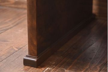 中古　九州民芸家具　直線的なデザインが魅力的な文机(座卓、センターテーブル)