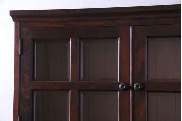 中古美品　北海道民芸家具　上品な雰囲気漂う食器棚(カップボード、収納棚)