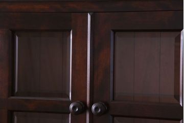 中古美品　北海道民芸家具　上品な雰囲気漂う食器棚(カップボード、収納棚)