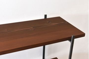 ラフジュ工房オリジナル 薄型アイアンラック(陳列棚、飾り棚)