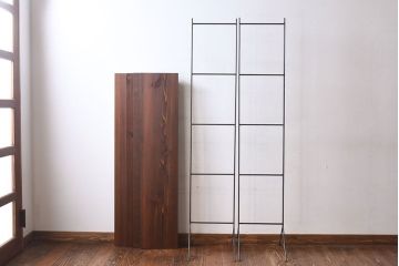 ラフジュ工房オリジナル 薄型アイアンラック(陳列棚、飾り棚)
