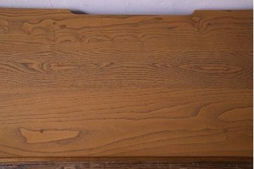 中古　ブランド家具「頑固おやじ」　総栗材　濃い木目が印象的なローボード(テレビボード、リビングボード)