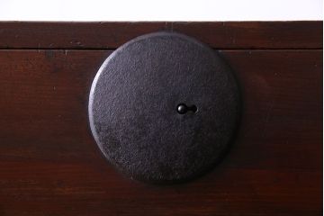 アンティーク家具　和製アンティーク　明治大正期の味わい深い二段重ねチェスト(重ね箪笥、時代箪笥、衣装箪笥)