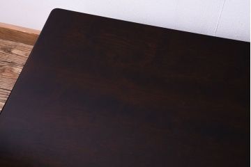 中古　北海道民芸家具　深みのある質感と作りの良さが魅力のローテーブル(座卓、リビングテーブル)