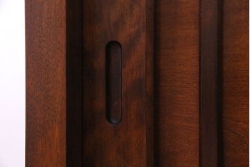 中古　九州民芸家具　木のあたたかみが伝わる食器棚(収納棚、キャビネット)