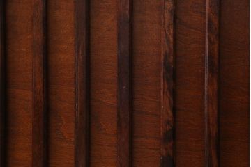 中古　九州民芸家具　木のあたたかみが伝わる食器棚(収納棚、キャビネット)