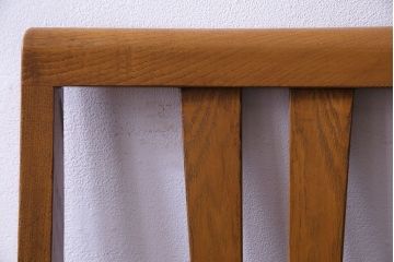 レトロ家具　昭和レトロ　タモ材　爽やかなカラーがおしゃれなチェア(椅子、ダイニングチェア、ワークチェア)です。