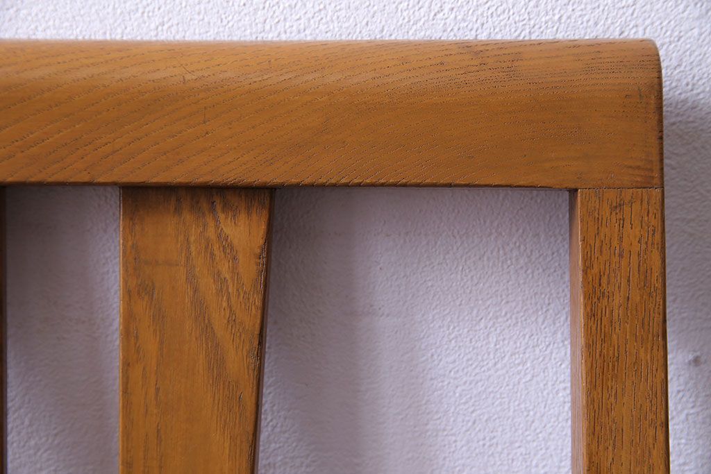 レトロ家具　昭和レトロ　タモ材　爽やかなカラーがおしゃれなチェア(椅子、ダイニングチェア、ワークチェア)です。