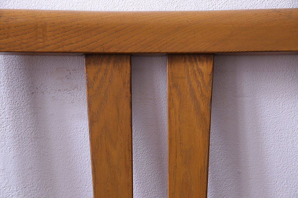 レトロ家具　昭和レトロ　タモ材　爽やかなカラーがおしゃれなチェア(椅子、ダイニングチェア、ワークチェア)です。