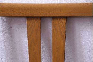 レトロ家具　昭和レトロ　タモ材　爽やかなカラーがおしゃれなチェア(椅子、ダイニングチェア、ワークチェア)です。