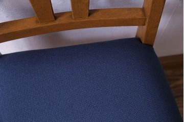 レトロ家具　昭和レトロ　タモ材　爽やかなカラーがおしゃれなチェア(椅子、ダイニングチェア、ワークチェア)です。