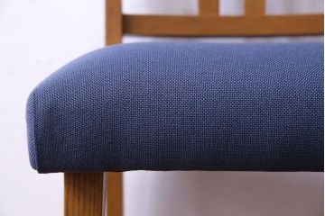 レトロ家具　昭和レトロ　タモ材　爽やかなカラーがおしゃれなチェア(椅子、ダイニングチェア、ワークチェア)です。