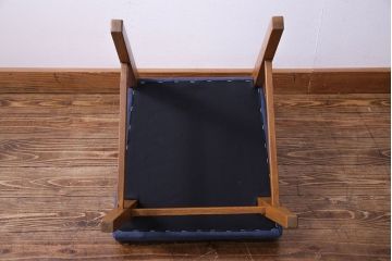 レトロ家具　昭和レトロ　タモ材　爽やかなカラーがおしゃれなチェア(椅子、ダイニングチェア、ワークチェア)です。