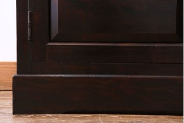 中古　松本民芸家具　G-1型　面取りカップボード(食器棚、本棚)(定価約41万4千円)(3)