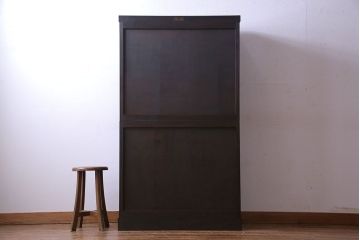 中古　松本民芸家具　G-1型　面取りカップボード(食器棚、本棚)(定価約41万4千円)(3)