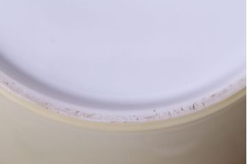 アンティーク雑貨　オールドノリタケ(日陶)　緑地　白菊文様　バイカラーがおしゃれな壱型火鉢(手あぶり、鉢カバー)