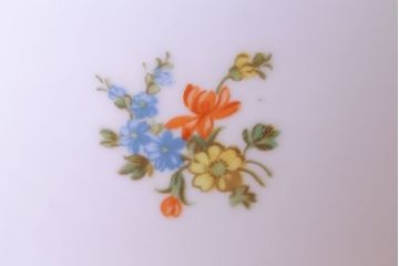 アンティーク雑貨　【F様ご成約済み・ご決済用】オールドノリタケ(日陶)　色絵　草花　上品な雰囲気漂う壱型火鉢(手あぶり、鉢カバー)