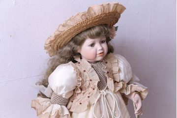 アンティーク雑貨　CASCO　45/300　ビスクドール(西洋人形、限定品)