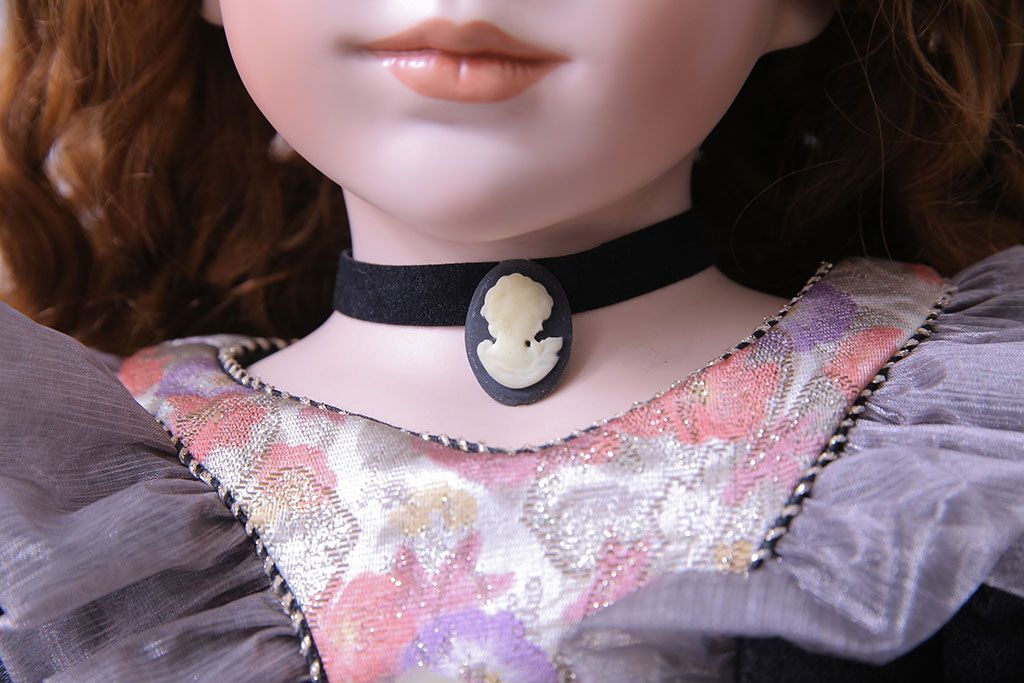 アンティーク雑貨　Rosalie(ロザリー)　247/1000　青い瞳が美しいビスクドール(西洋人形)