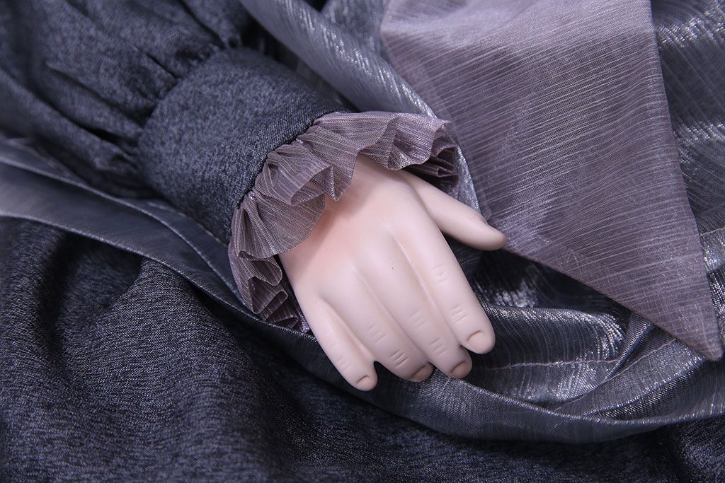 アンティーク雑貨　Rosalie(ロザリー)　247/1000　青い瞳が美しいビスクドール(西洋人形)