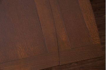 アンティーク家具　イギリスアンティーク　オーク材　リッチな印象のドローリーフテーブル(エクステンションテーブル、ダイニングテーブル)