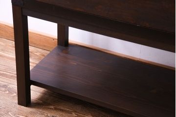 アンティーク家具　和製アンティーク　使いやすさアップ!脚付きチェスト(引き出し、時代箪笥、サイドボード)(1)