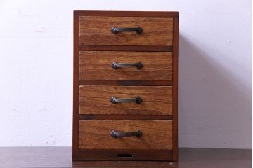 レトロ家具　昭和レトロ　味わい深い風合いの小引き出し(小物収納)