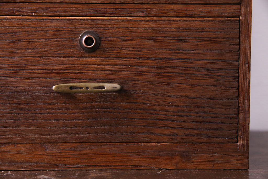 アンティーク家具　和製アンティーク　総桐材　卓上でも使える小引き出し(小物収納)