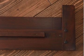 中古　伝統工芸　軽井沢彫り　豪華な桜の彫りが美しいベッドフレーム
