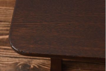レトロ家具　昭和レトロ　ぬくもりのある栓材製のちゃぶ台(座卓、ローテーブル)