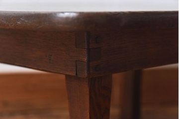 レトロ家具　昭和レトロ　ぬくもりのある栓材製のちゃぶ台(座卓、ローテーブル)