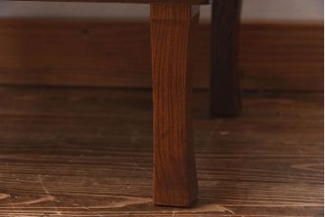 レトロ家具　昭和レトロ　ぬくもりのある栓材製のちゃぶ台(座卓、ローテーブル)