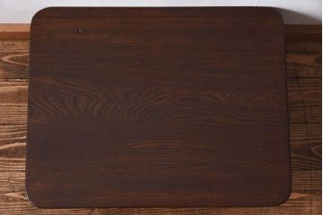 レトロ家具　昭和レトロ　ぬくもりのある栓材製のちゃぶ台(座卓、ローテーブル)