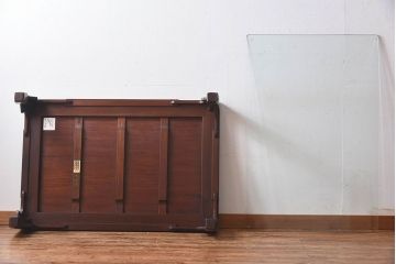 中古　美品　大阪唐木指物　上品なデザインのテーブル(座卓、ローテーブル)(定価約120万円)
