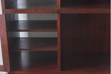 中古　九州民芸家具　特注品　両面使用可能!上品な収納棚(食器棚、戸棚、キャビネット)(定価約130万円)